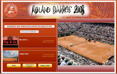 Roland Garros 2008 Videocast Service