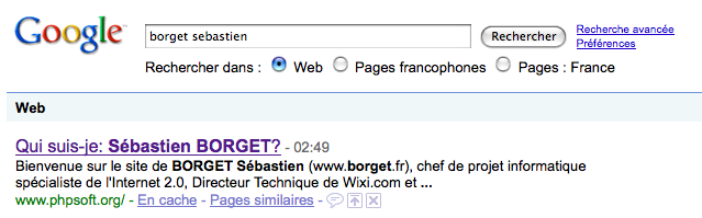 "borget" on Google "borget" on Google