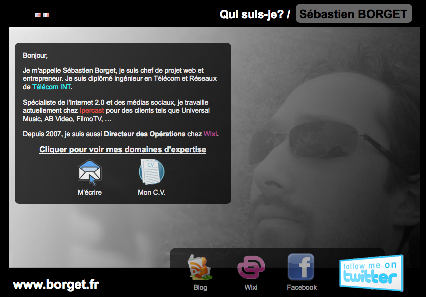 Screenshot of Borget.fr new homepage Screenshot of Borget.fr new homepage